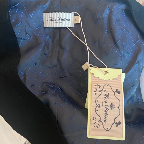 MISS PATINA Catherine Double Breasted Sleeveless MIDI DRESS Size US 8/UK 12 NWT - Picture 9 of 9